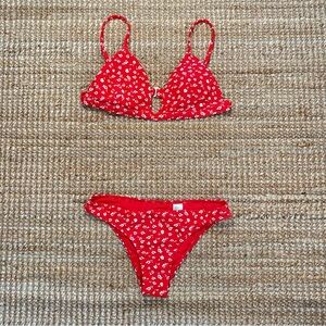 Hollister floral padded bikini